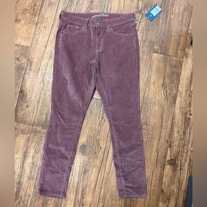 NEW universal thread size 8 dusty pink corduroy skinny jeans